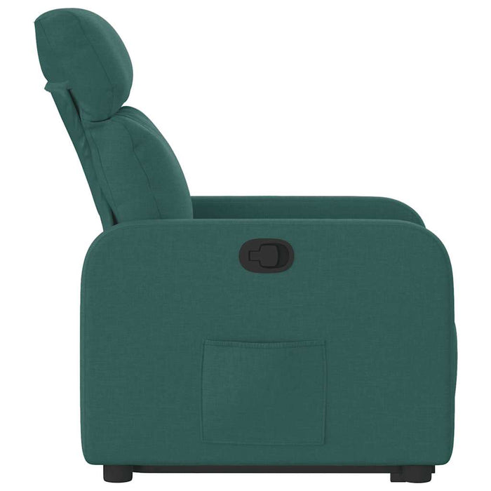 Fotoliu rabatabil ridicare pe verticală, verde închis, textil WALTI