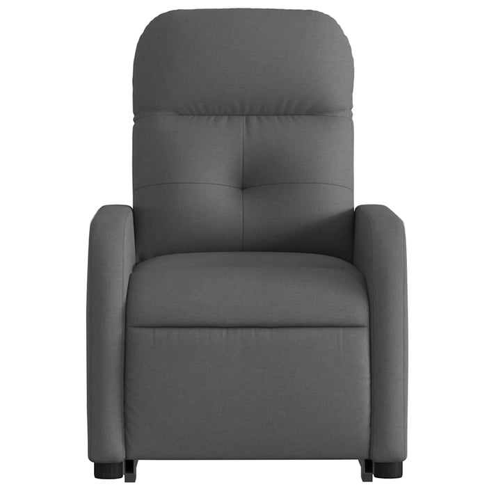 Fotoliu rabatabil cu ridicare pe verticală, gri închis, textil - WALTI WALTI