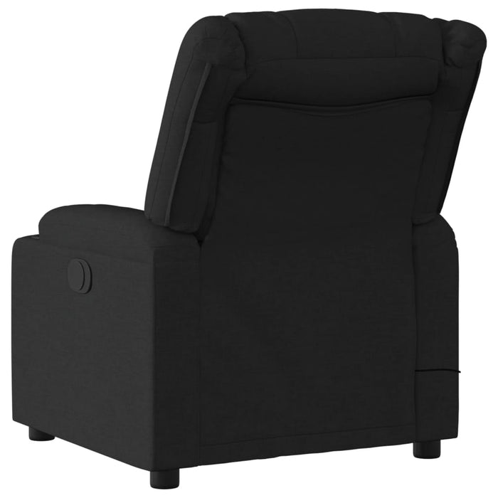 Fotoliu reclinabil cu masaj, material textil negru - WALTI WALTI