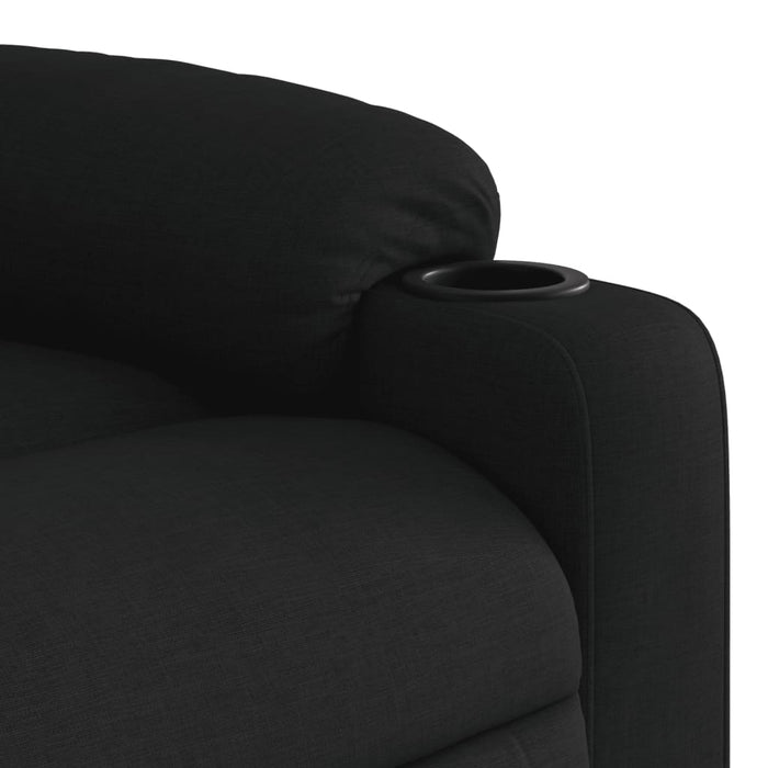 Fotoliu reclinabil cu masaj, material textil negru - WALTI WALTI