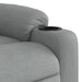 Fotoliu reclinabil cu masaj, gri deschis, material textil - WALTI WALTI