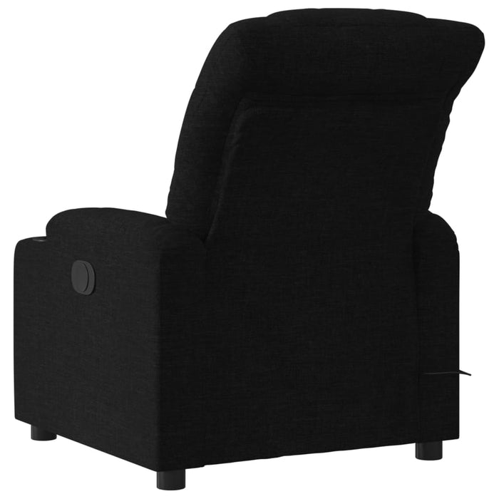 Fotoliu reclinabil cu masaj, material textil negru - WALTI WALTI