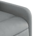Fotoliu reclinabil cu masaj, gri deschis, material textil - WALTI WALTI