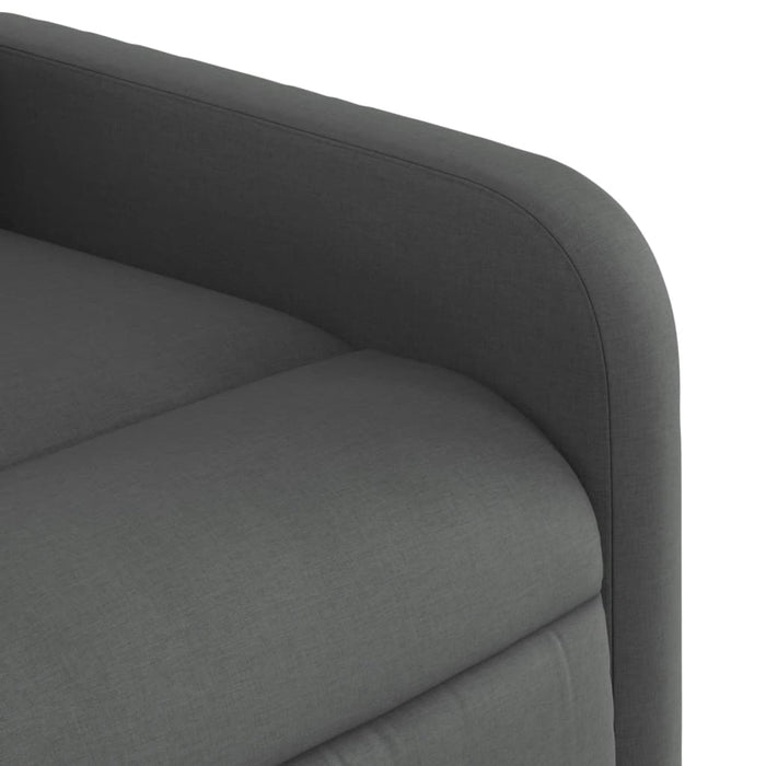 Fotoliu reclinabil cu masaj, gri închis, material textil - WALTI WALTI