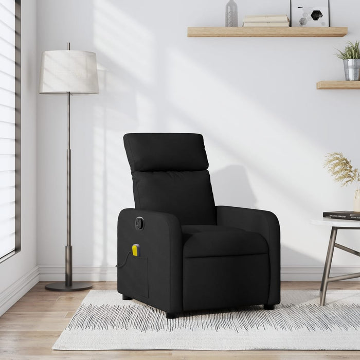 Fotoliu reclinabil cu masaj, material textil negru - WALTI WALTI