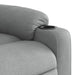 Fotoliu reclinabil cu masaj, gri deschis, material textil - WALTI WALTI