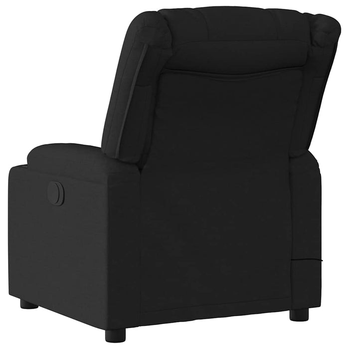 Fotoliu reclinabil cu masaj, material textil negru - WALTI WALTI