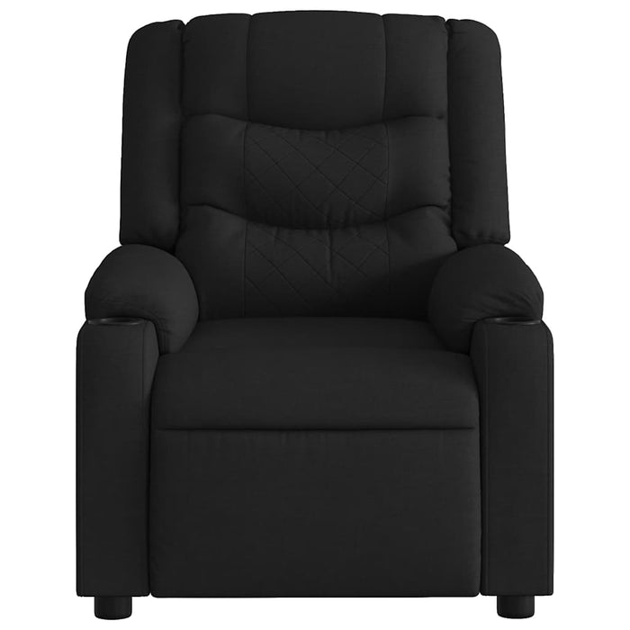 Fotoliu reclinabil cu masaj, material textil negru - WALTI WALTI