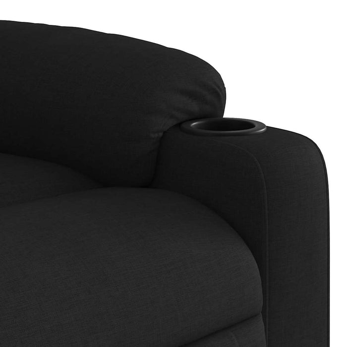 Fotoliu reclinabil cu masaj, material textil negru - WALTI WALTI