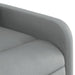 Fotoliu reclinabil cu masaj, gri deschis, material textil - WALTI WALTI