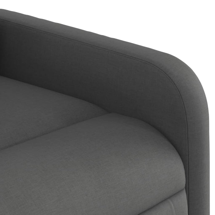 Fotoliu reclinabil cu masaj, gri închis, material textil - WALTI WALTI