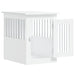 Mobilier tip ladă pentru câini, alb, 45x62x59 cm lemn prelucrat - WALTI WALTI