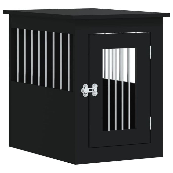 Mobilier tip ladă pentru câini negru 45x62x59 cm lemn prelucrat - WALTI WALTI