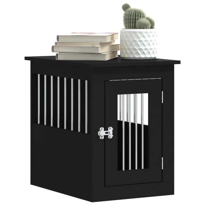 Mobilier tip ladă pentru câini negru 45x62x59 cm lemn prelucrat - WALTI WALTI