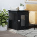 Mobilier tip ladă pentru câini negru 45x62x59 cm lemn prelucrat - WALTI WALTI