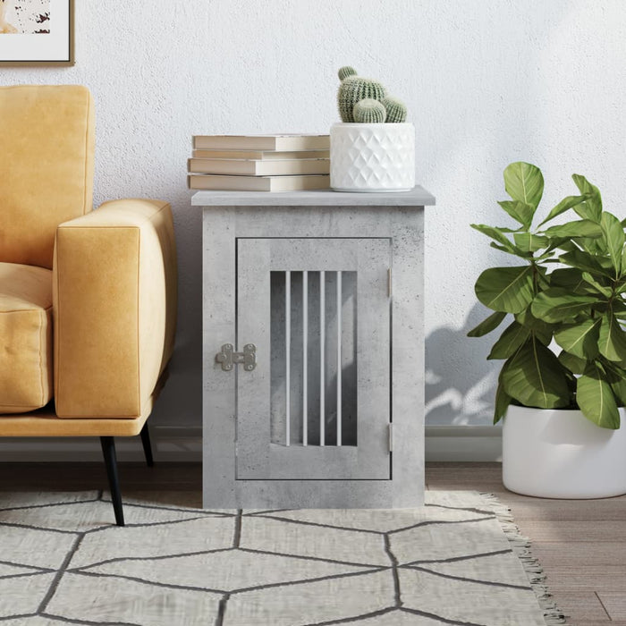 Ladă pentru câini, gri beton, 45x62x59 cm, lemn prelucrat - WALTI WALTI
