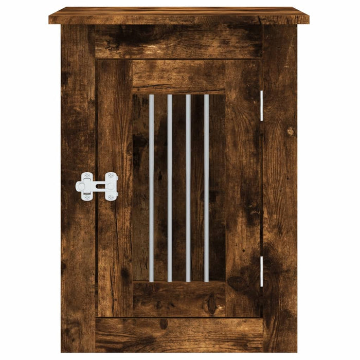 Ladă pentru câini, stejar afumat, 45x62x59 cm, lemn prelucrat - WALTI WALTI