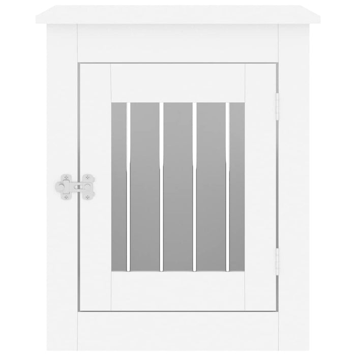 Ladă pentru câini, alb, 55x75x65 cm, lemn prelucrat - WALTI WALTI