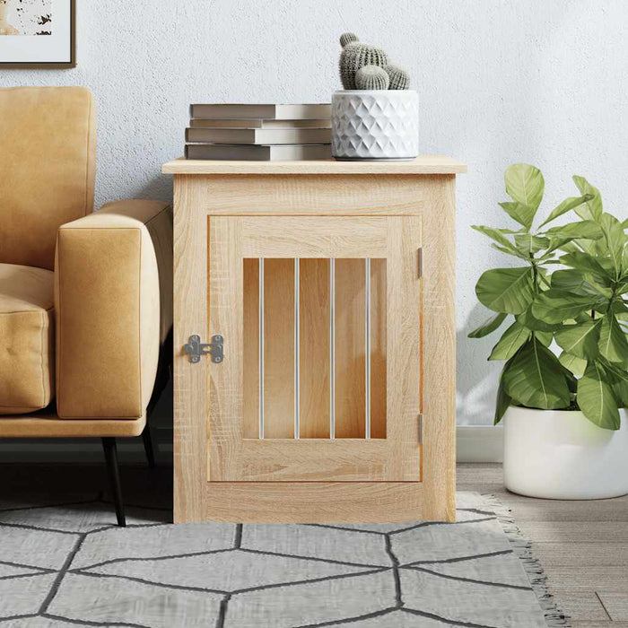 Ladă pentru câini, stejar sonoma, 55x75x65 cm, lemn compozit - WALTI WALTI