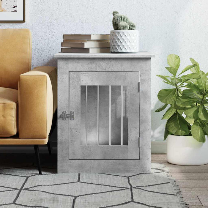 Ladă pentru câini, gri beton, 55x75x65 cm, lemn compozit - WALTI WALTI