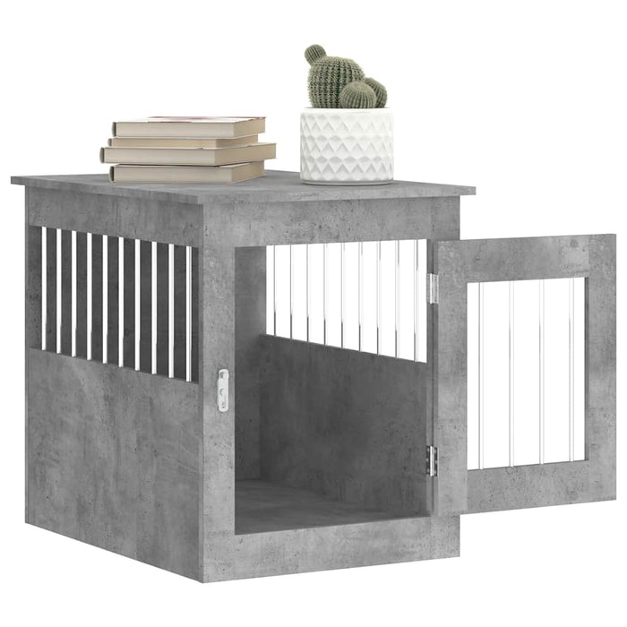 Ladă pentru câini, gri beton, 55x75x65 cm, lemn compozit - WALTI WALTI
