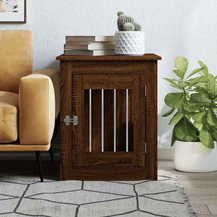 Ladă pentru câini, stejar maro, 55x75x65 cm, lemn compozit - WALTI WALTI