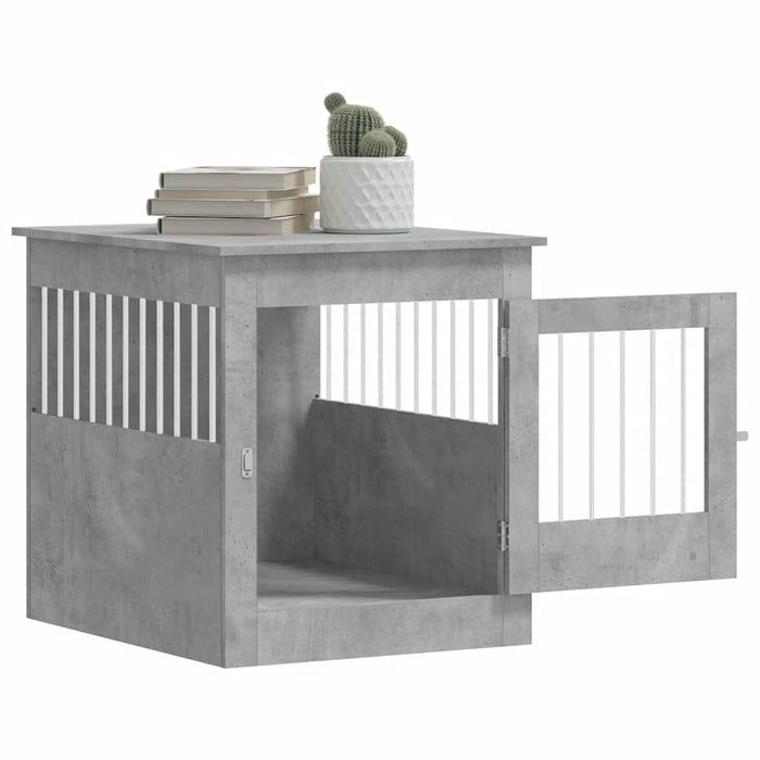 Ladă pentru câini, gri beton, 64,5x80x71 cm, lemn compozit - WALTI WALTI