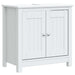 Set mobilier baie, 3 piese, „BERG”, alb, lemn masiv de pin - WALTI WALTI