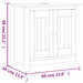 Set mobilier baie, 3 piese, „BERG”, alb, lemn masiv de pin - WALTI WALTI