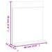 Set mobilier baie, 3 piese, „BERG”, alb, lemn masiv de pin - WALTI WALTI