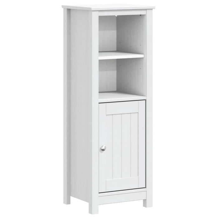 Set mobilier baie, 3 piese, „BERG”, alb, lemn masiv de pin - WALTI WALTI