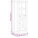 Set mobilier baie, 3 piese, „BERG”, alb, lemn masiv de pin - WALTI WALTI