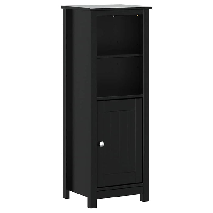 Set mobilier baie, 3 piese, „BERG” , negru, lemn masiv de pin - WALTI WALTI