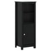 Set mobilier baie, 3 piese, „BERG” , negru, lemn masiv de pin - WALTI WALTI