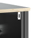 Set mobilier baie, 3 piese, „BERG” , negru, lemn masiv de pin - WALTI WALTI