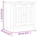 Set mobilier baie, 3 piese, „BERG” , negru, lemn masiv de pin - WALTI WALTI