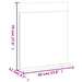 Set mobilier baie, 3 piese, „BERG” , negru, lemn masiv de pin - WALTI WALTI
