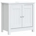 Set mobilier baie, 3 piese, „BERG”, alb, lemn masiv de pin - WALTI WALTI