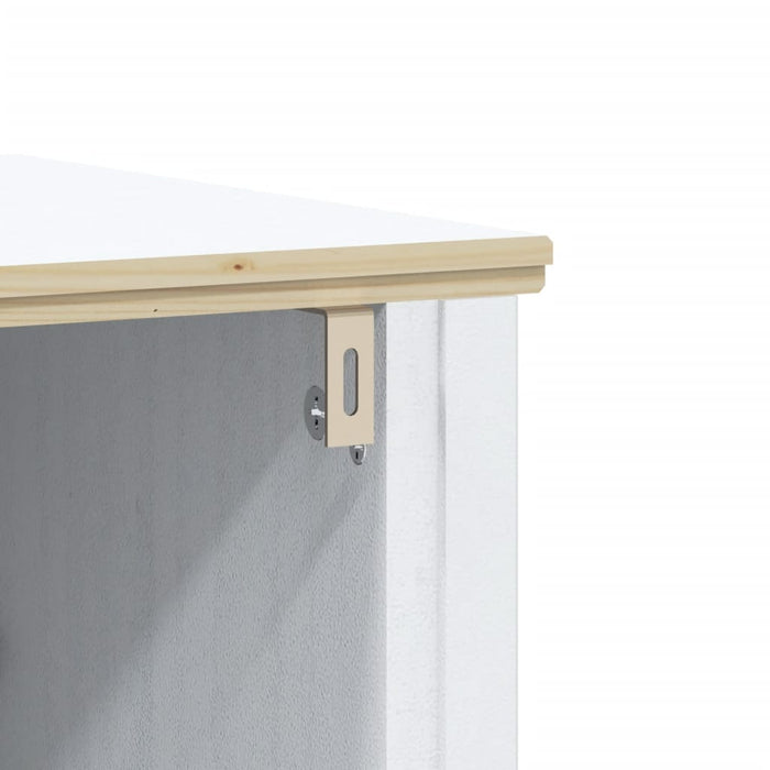 Set mobilier baie, 3 piese, „BERG”, alb, lemn masiv de pin - WALTI WALTI