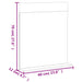Set mobilier baie, 3 piese, „BERG”, alb, lemn masiv de pin - WALTI WALTI