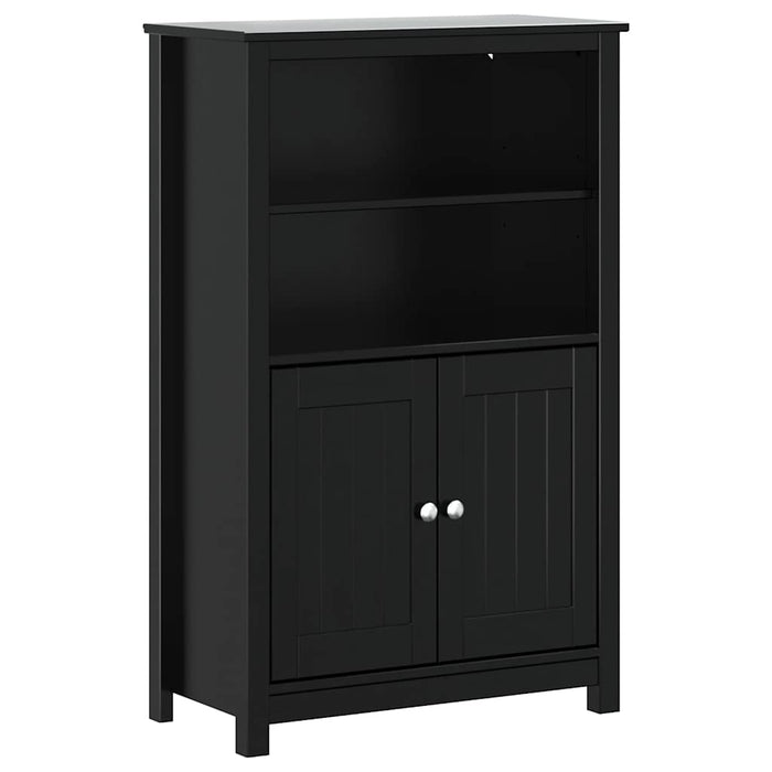 Set mobilier baie, 3 piese, „BERG” , negru, lemn masiv de pin - WALTI WALTI
