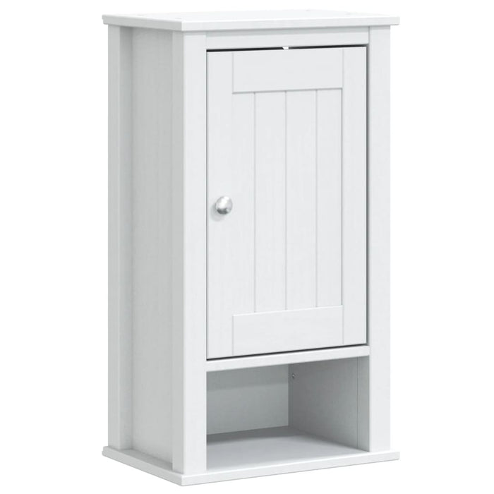 Set mobilier baie, 3 piese, „BERG”, alb, lemn masiv de pin - WALTI WALTI