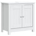 Set mobilier baie, 3 piese, „BERG”, alb, lemn masiv de pin - WALTI WALTI