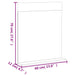 Set mobilier baie, 3 piese, „BERG”, alb, lemn masiv de pin - WALTI WALTI