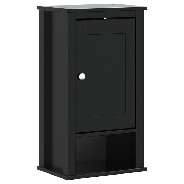 Set mobilier baie, 3 piese, „BERG” , negru, lemn masiv de pin - WALTI WALTI