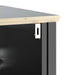 Set mobilier baie, 3 piese, „BERG” , negru, lemn masiv de pin - WALTI WALTI