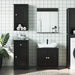 Set mobilier baie, 3 piese, „BERG” , negru, lemn masiv de pin - WALTI WALTI
