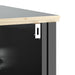 Set mobilier baie, 4 piese, „BERG” , negru, lemn masiv de pin - WALTI WALTI