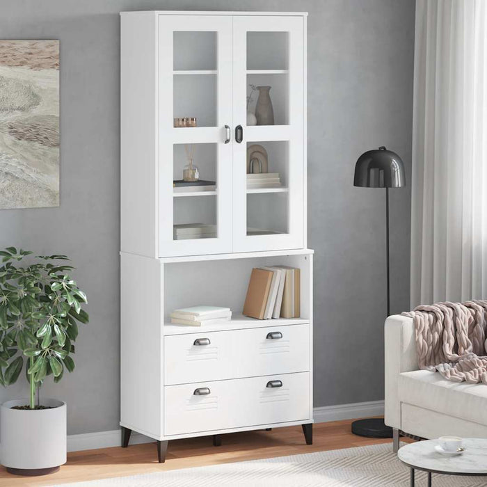 Dulap înalt „VIKEN”, alb, 80x40x200 cm, lemn masiv de pin WALTI