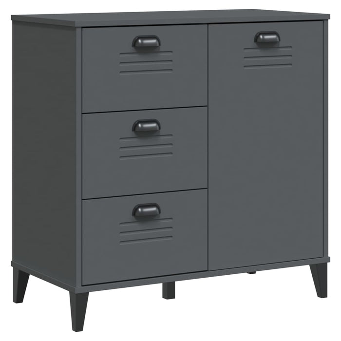Dulap înalt „VIKEN” gri antracit 80x40x190 cm lemn masiv de pin WALTI